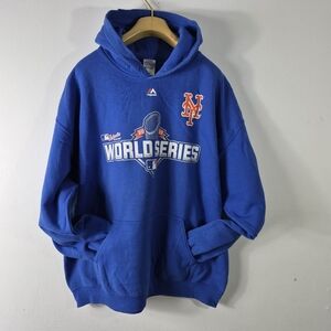 New York Mets 2015 World Series Hooded Sweat shirt Size XL